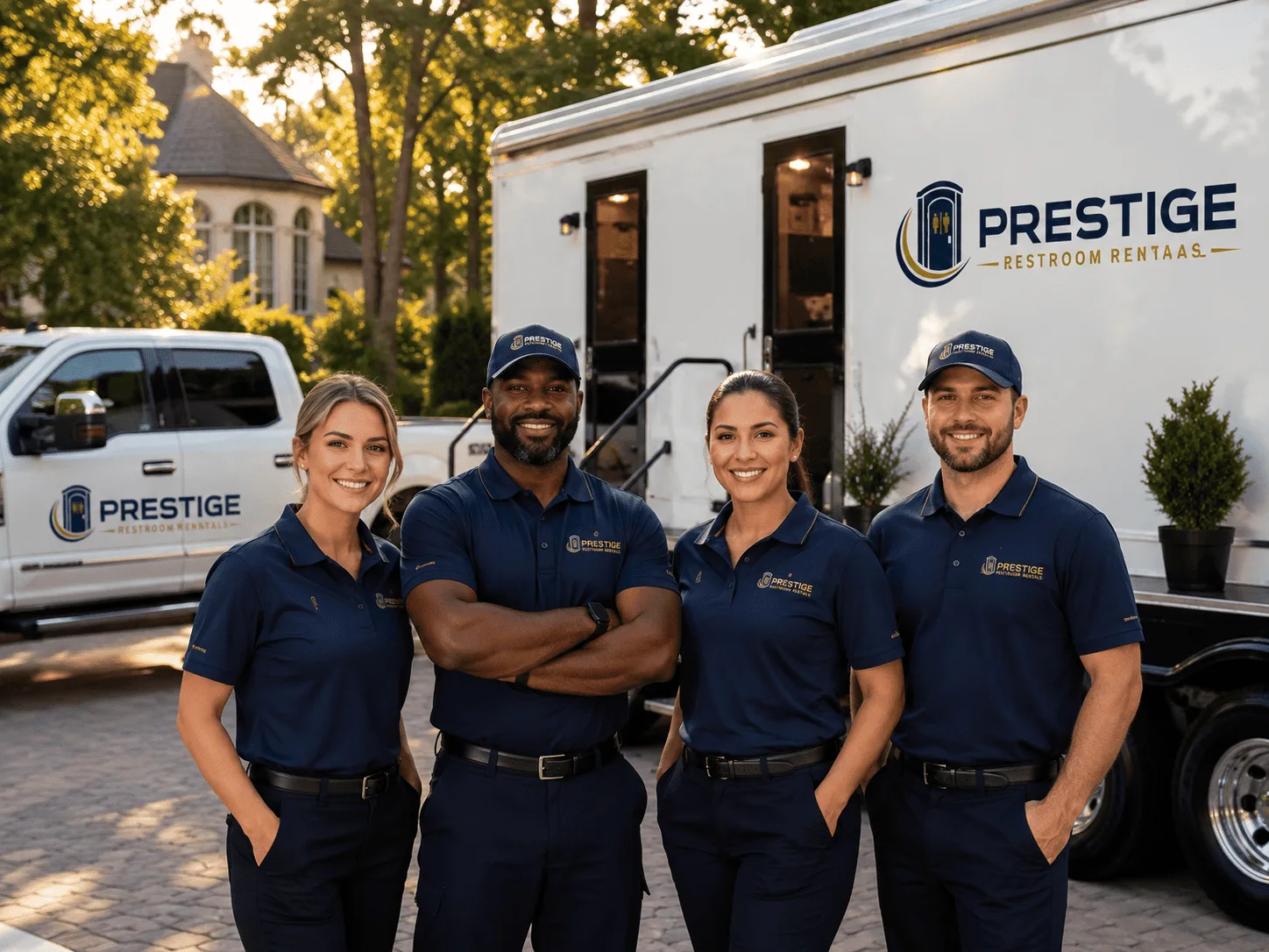 Trusted Luxury Portable Restrooms company in Goodells, MI